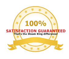 Satisfaction is guaranteed by Steam King and our services